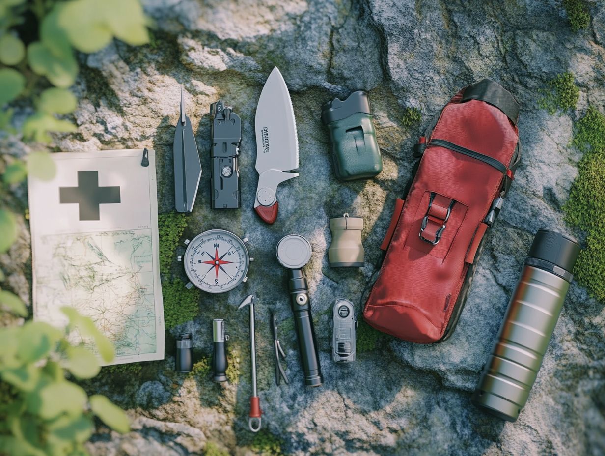 What is essential survival gear for mountain adventures?