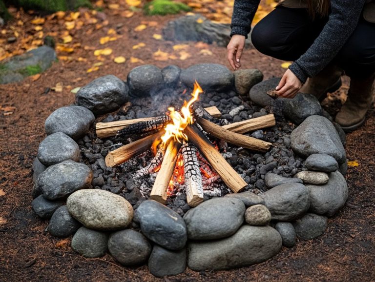 How to Build a Campfire Safely