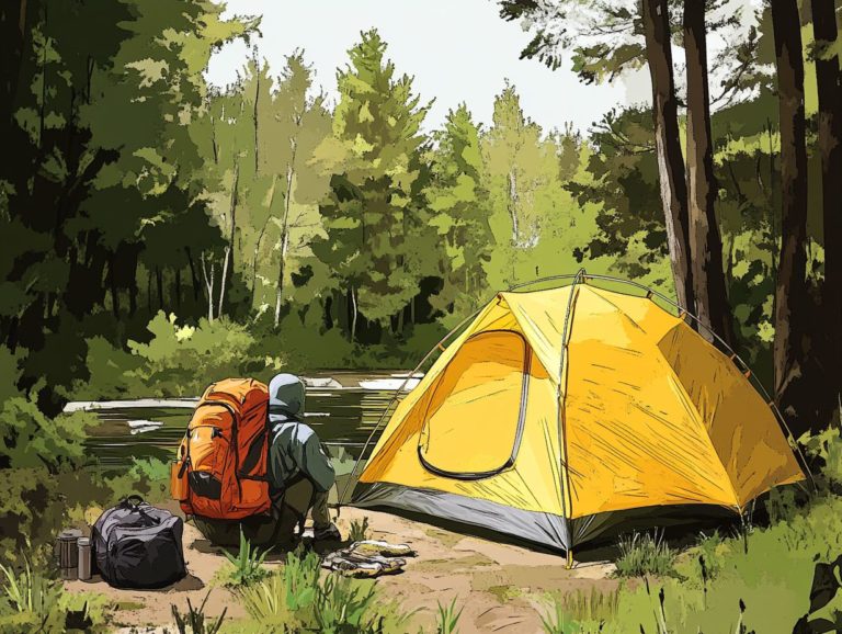 How to Camp While Hiking: Gear Essentials