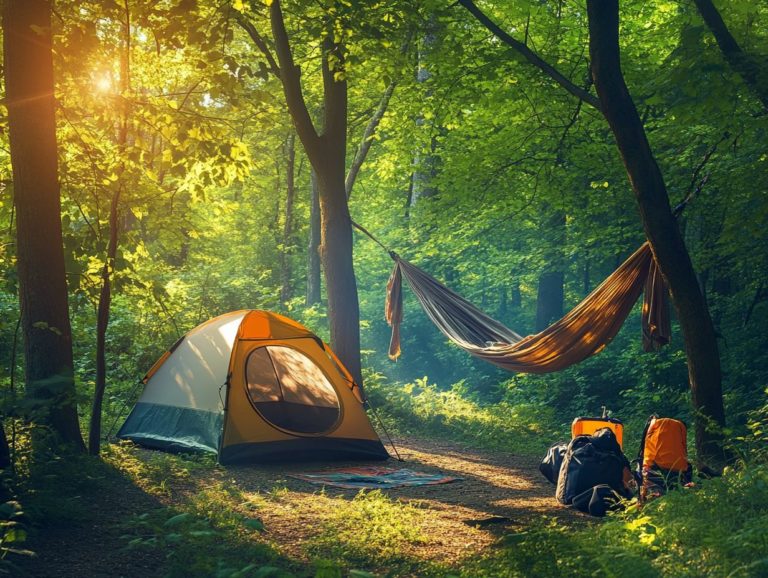 How to Choose Between a Tent and a Hammock?