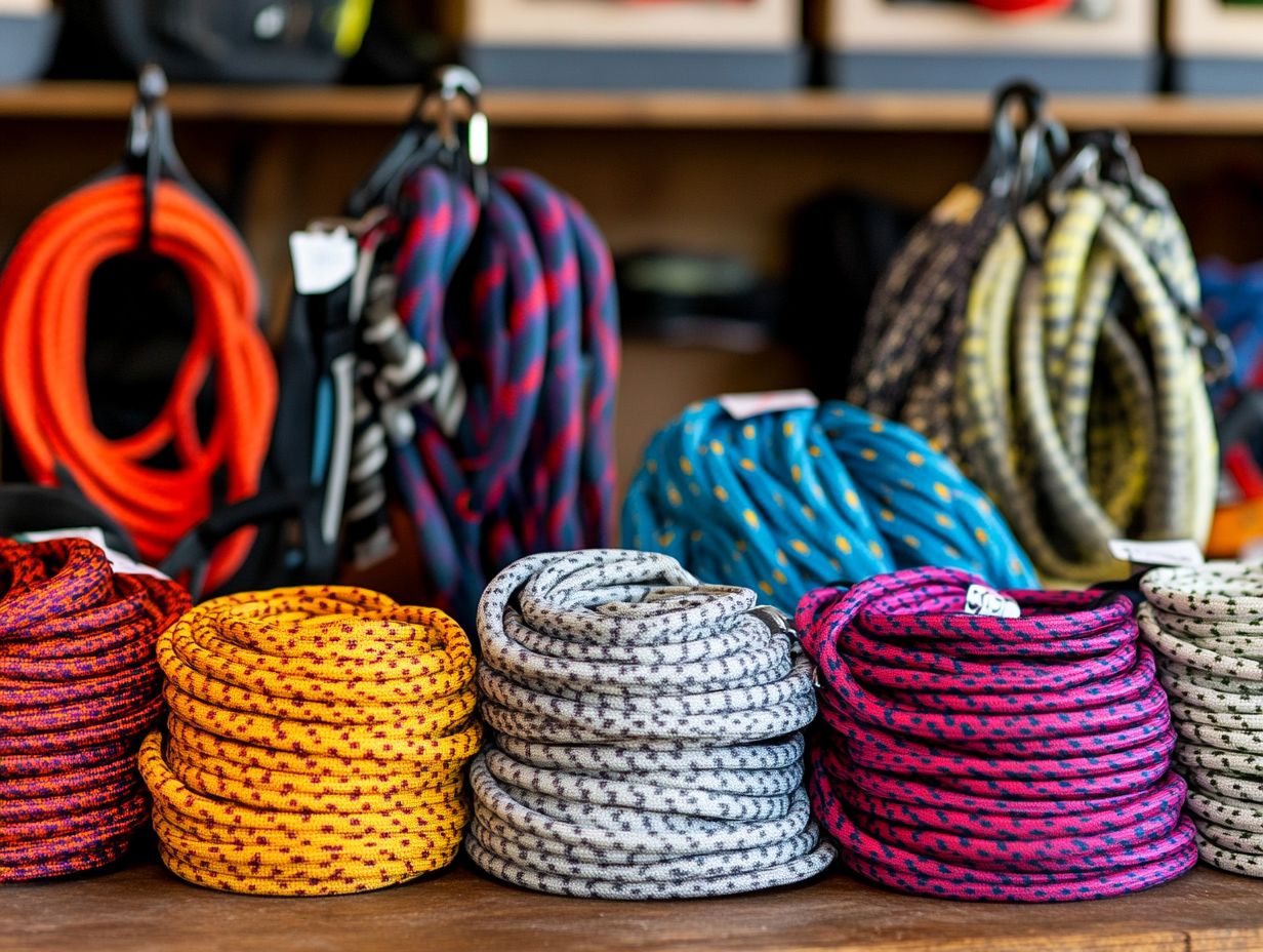 A climber selecting the best climbing rope for their adventure