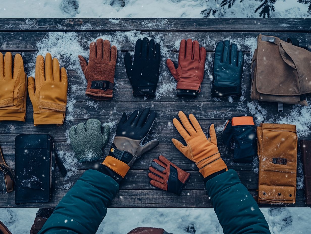 What factors should I consider when choosing outdoor gloves for cold weather?