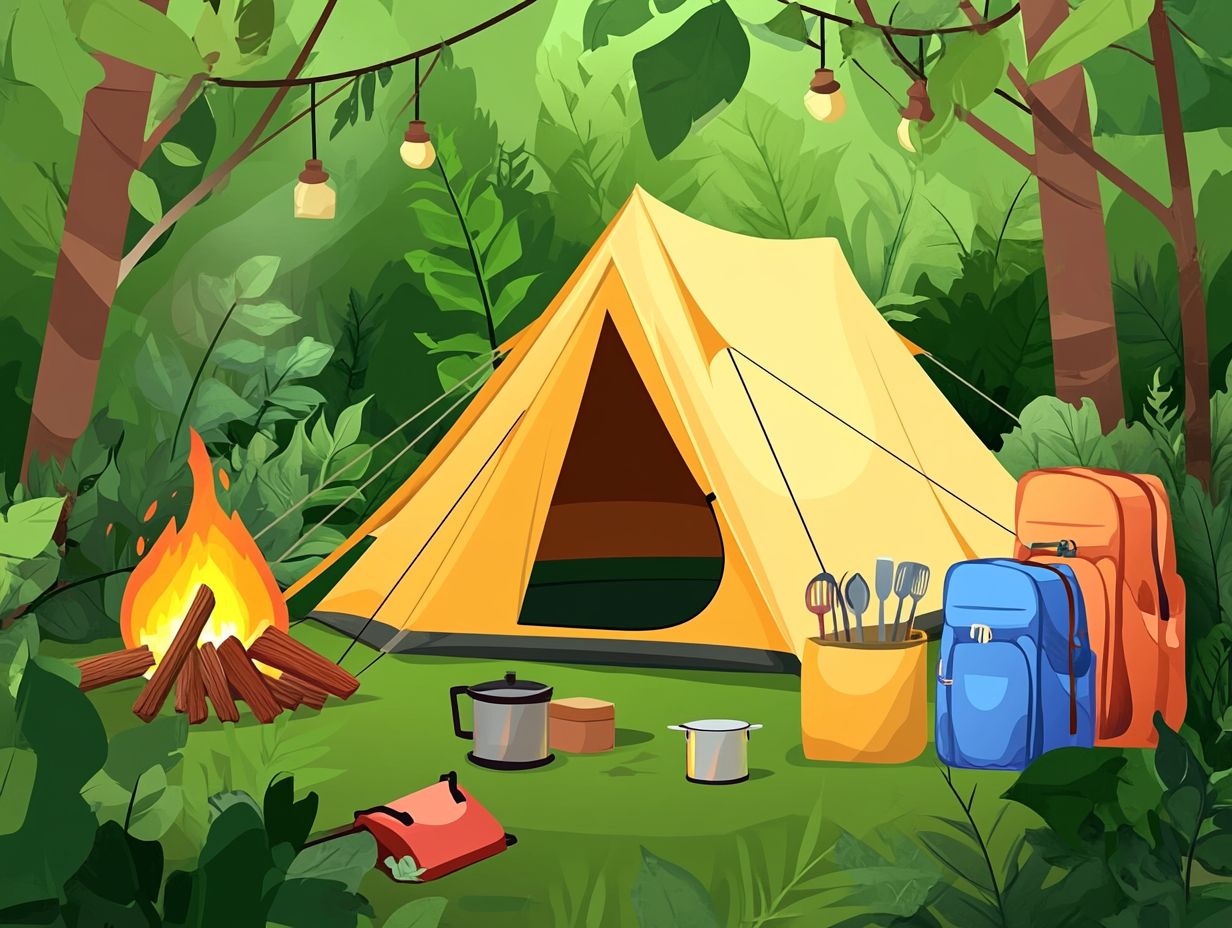 How do I determine the quality of camping equipment?