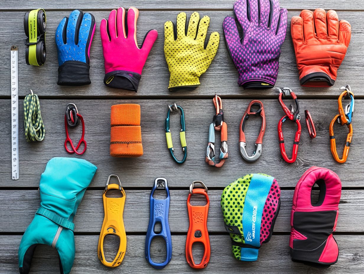 Image showing durability and grip of climbing gloves