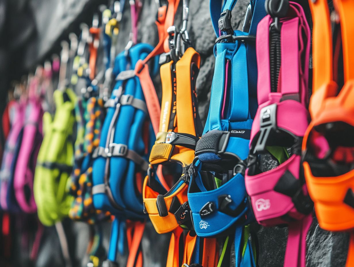 What factors should I consider when choosing a climbing harness?