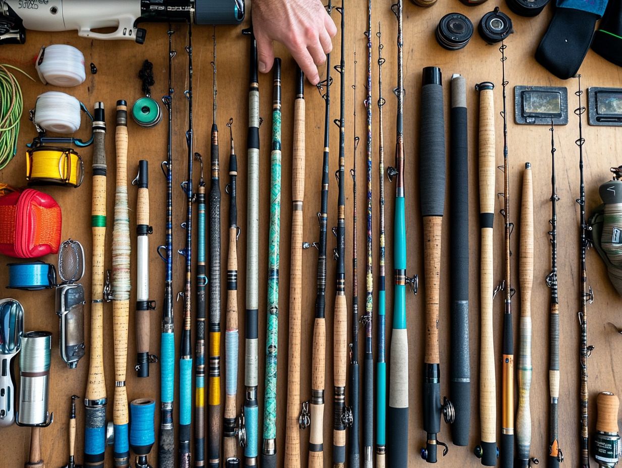 Visual guide to key fishing rod takeaways