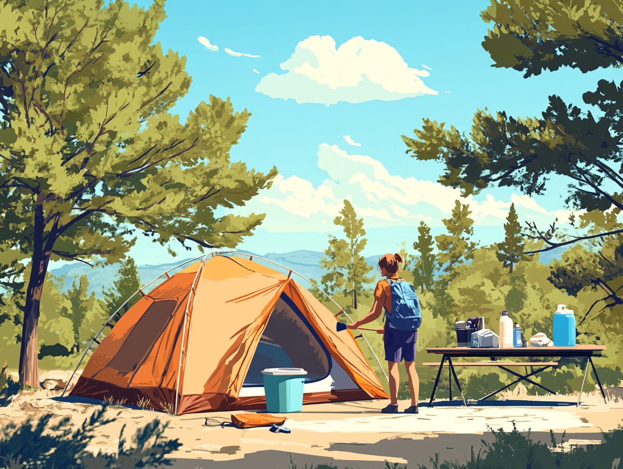 Tips for cleaning camping equipment