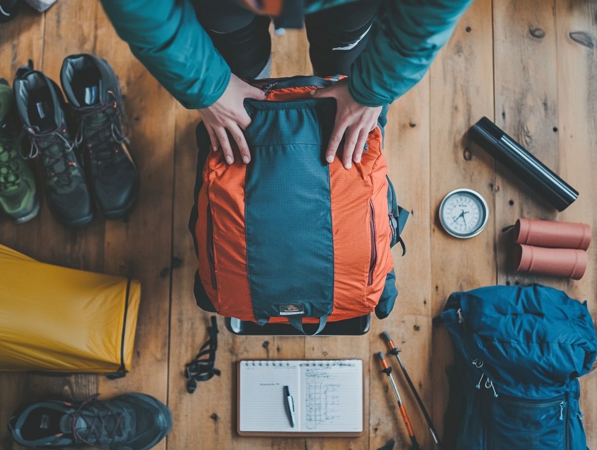 A scenic view of activity and terrain for outdoor adventures