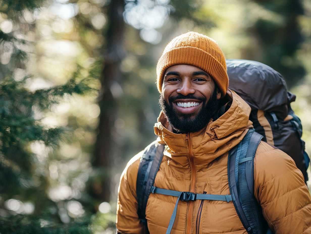 Image illustrating the importance of the outer layer in outdoor clothing