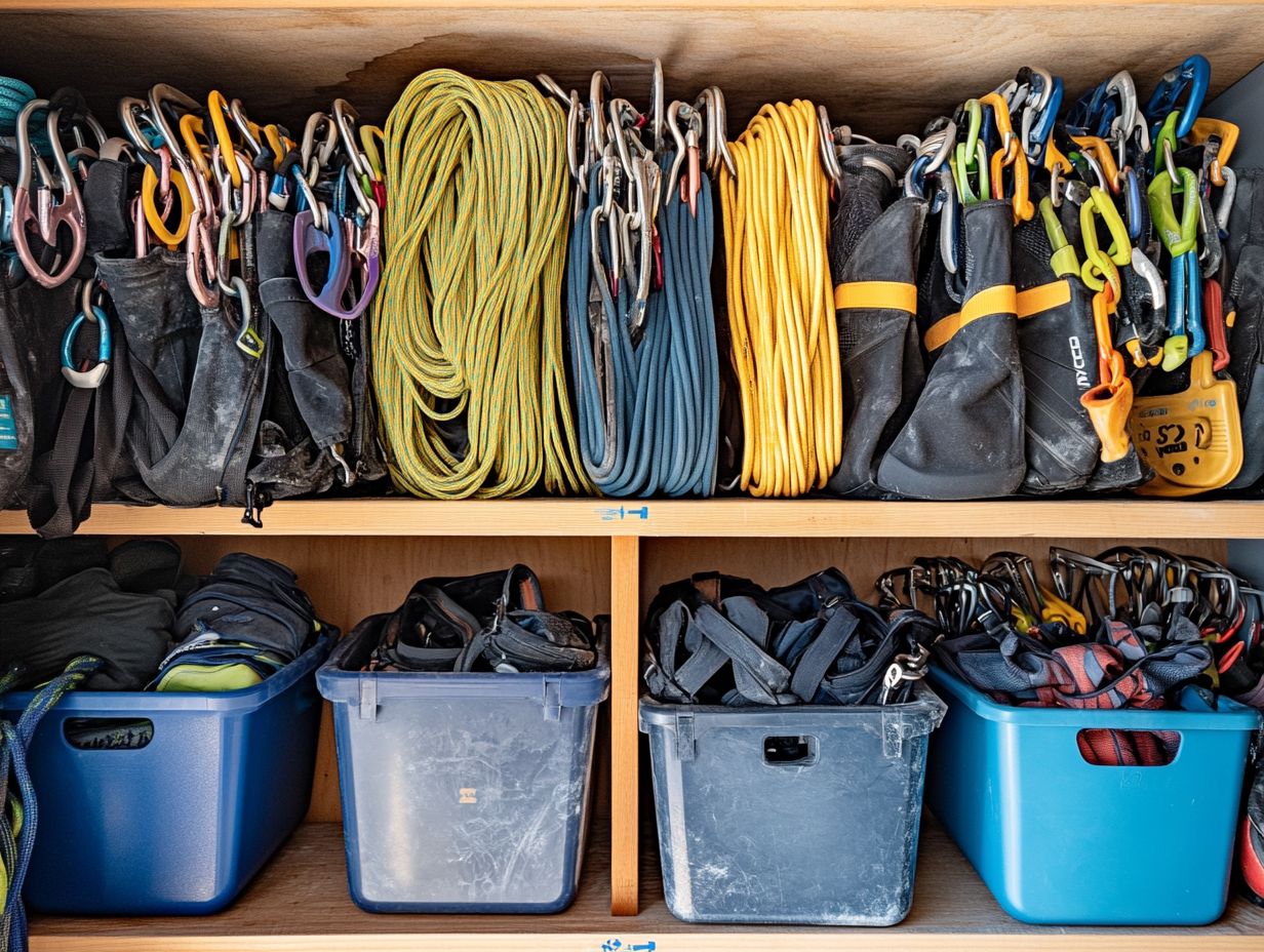 Packing a climbing backpack