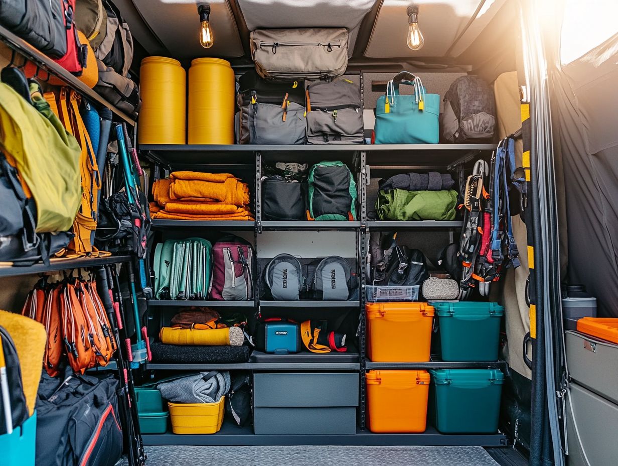 Visual guide to organizing outdoor gear