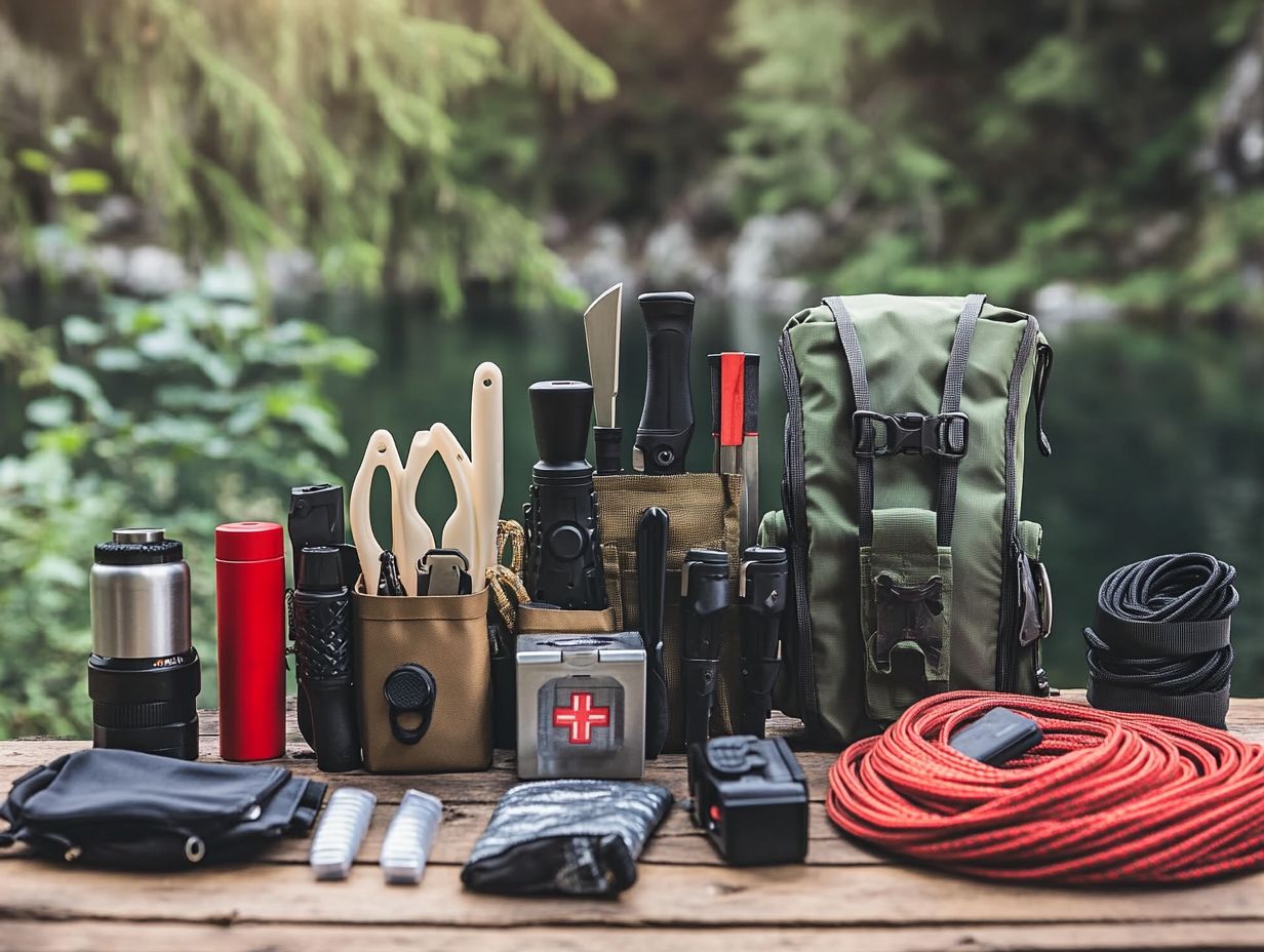 Essential items for survival gear