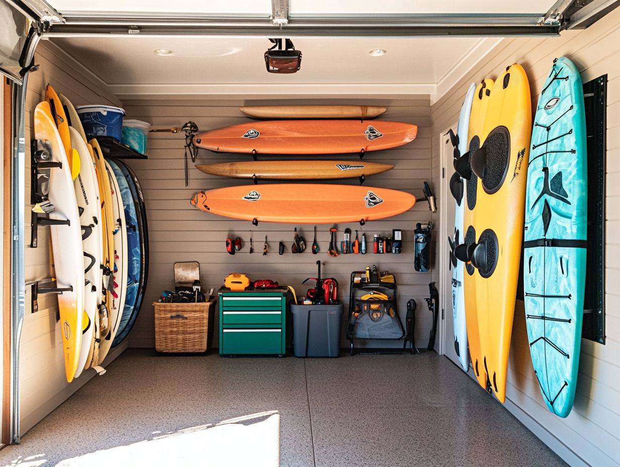 What essential water sports equipment should I organize?