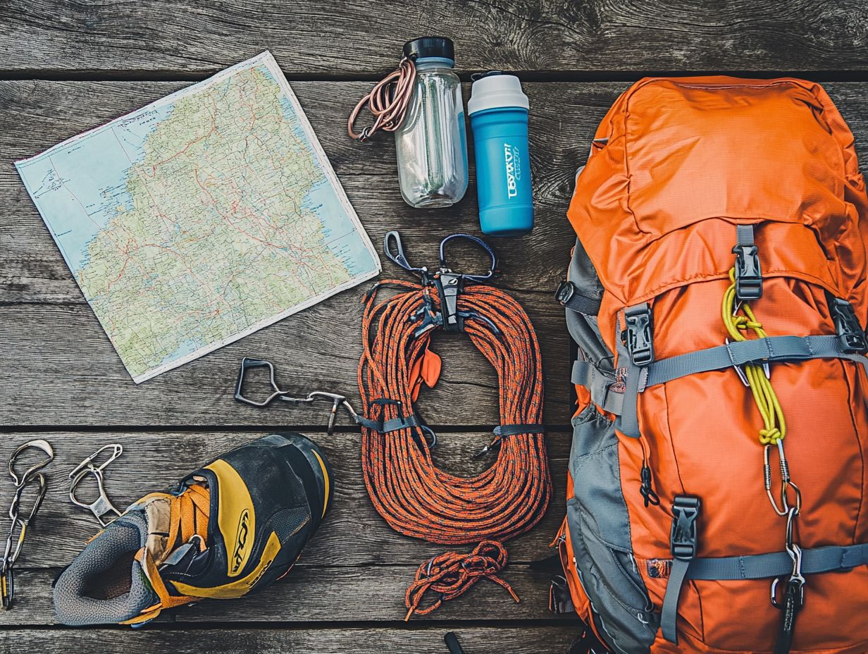 Should I pack my climbing gear in a checked bag or carry-on?