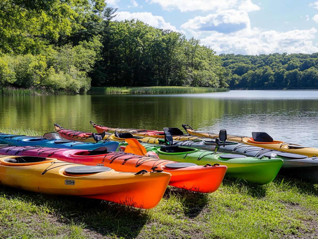 Visual representation of key takeaways for selecting a fishing kayak.