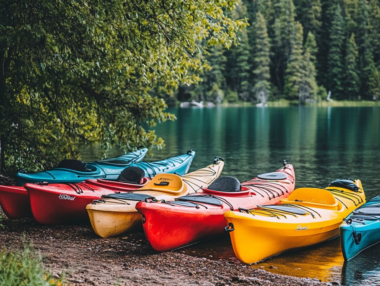 A kayaker practicing safety measures on the water