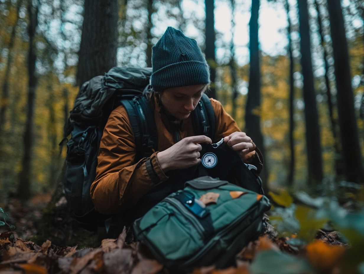 Illustration of essential survival gear