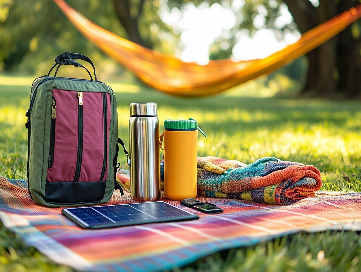 Image showcasing popular outdoor accessories