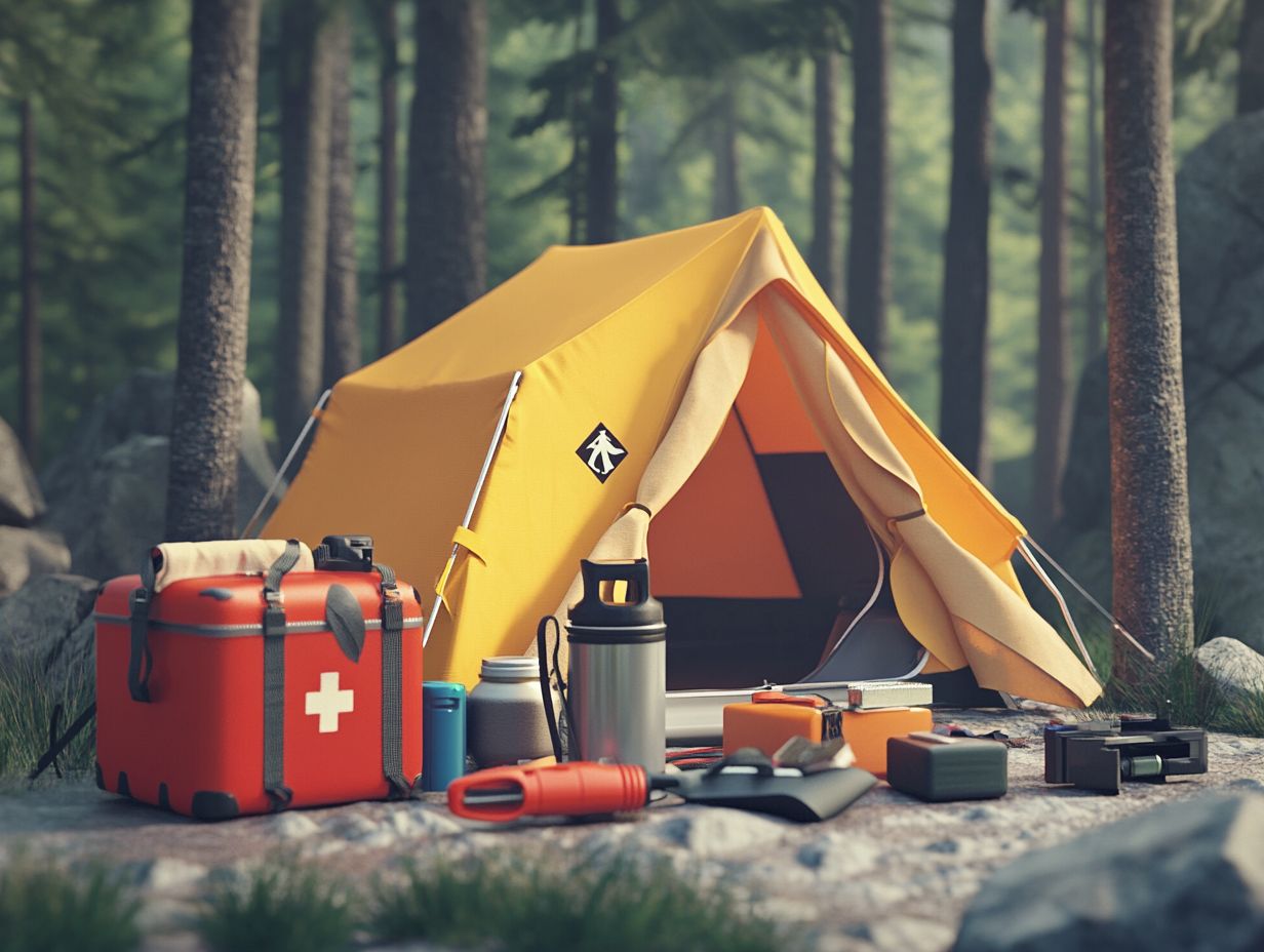 Tools and Equipment for Outdoor Activities: Essential gear for family camping.