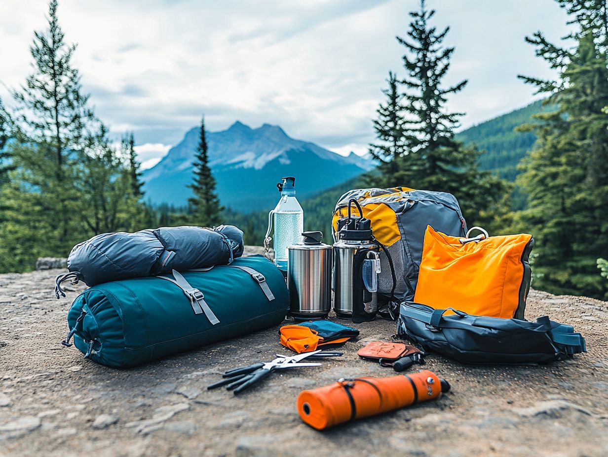 A multi-tool and knife essential for hiking survival