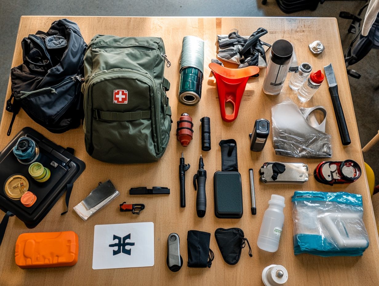 Image of survival gear for college students