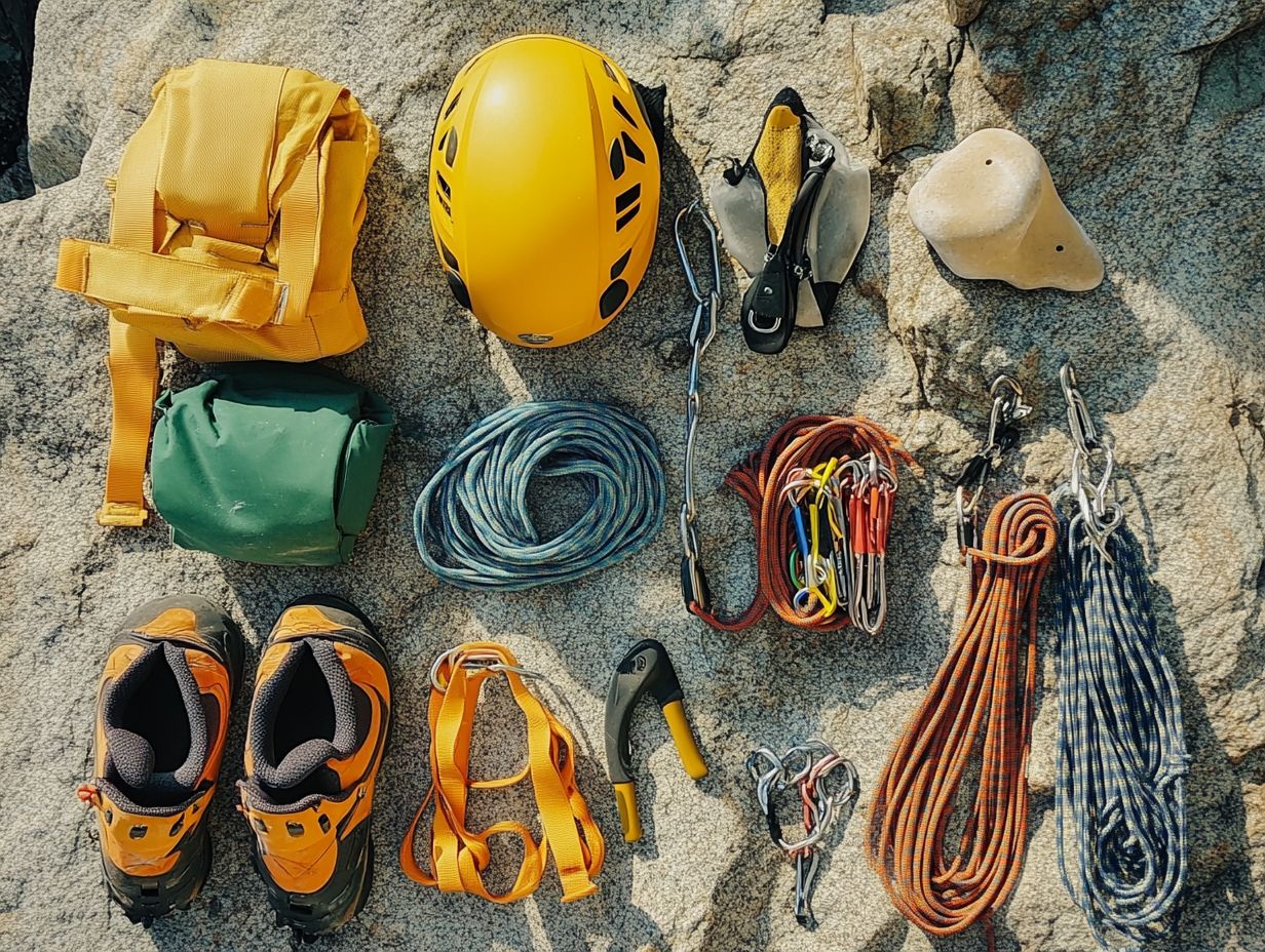 Image depicting climbing training gear