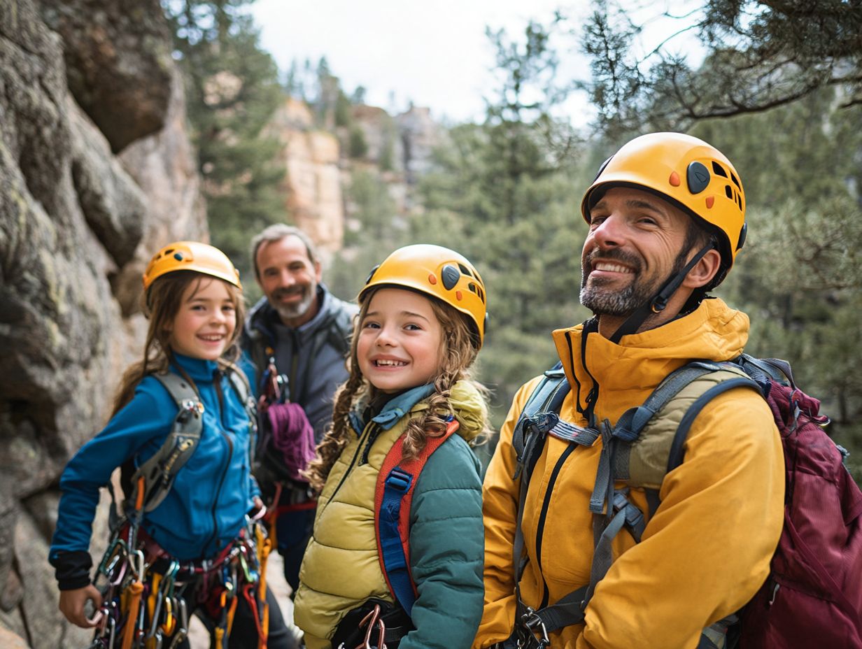 An overview of essential climbing gear for family outings.