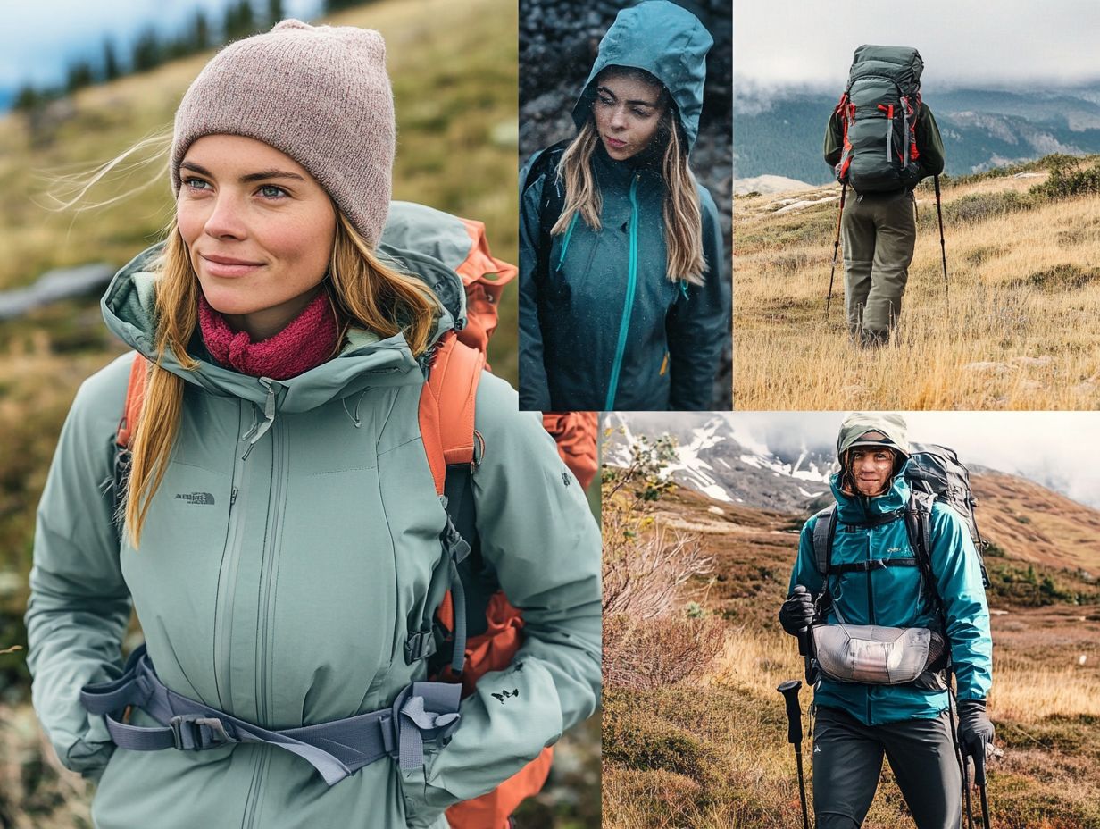 Image showing best clothing for hiking in various climates