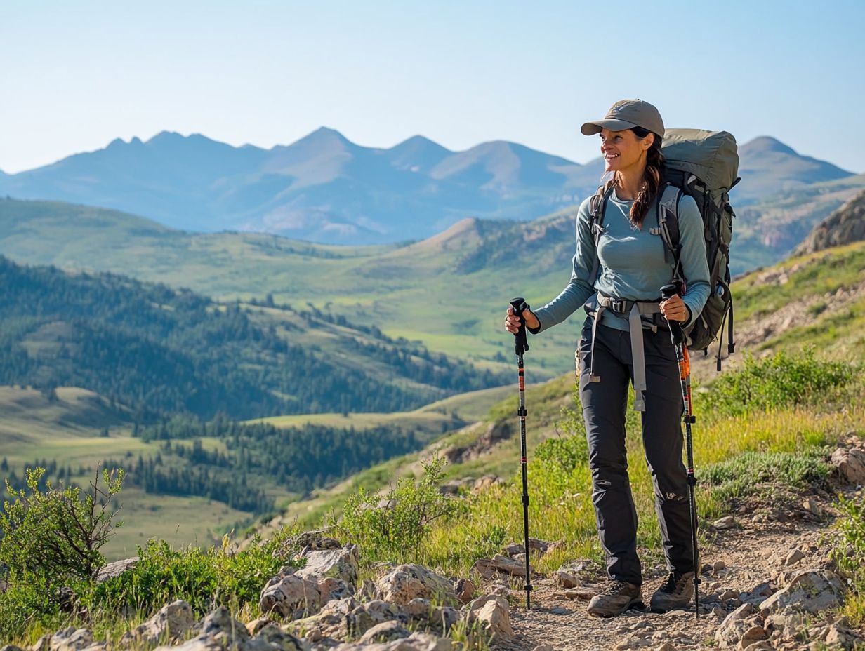 Packing lightweight essentials for hiking