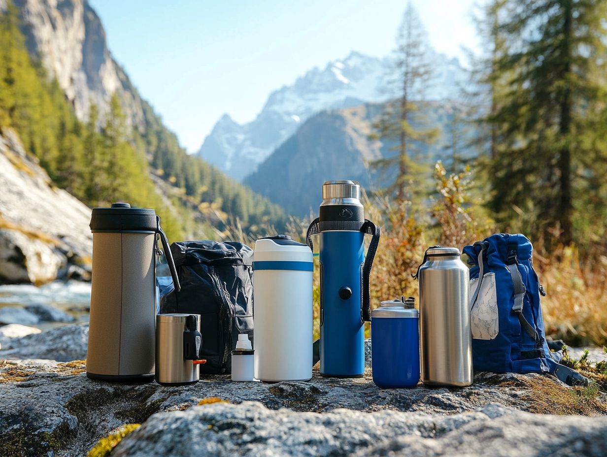 Comparison of the best portable water filters for survival.