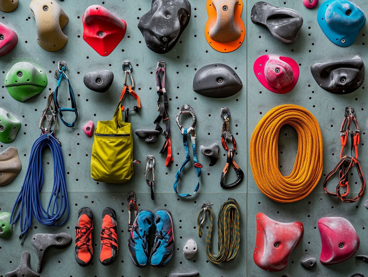 A climber showcasing fit and comfort in climbing gear