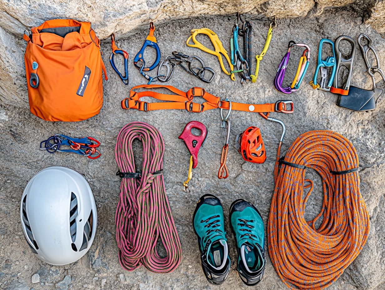 Image showcasing a climbing guidebook essential for climbers.