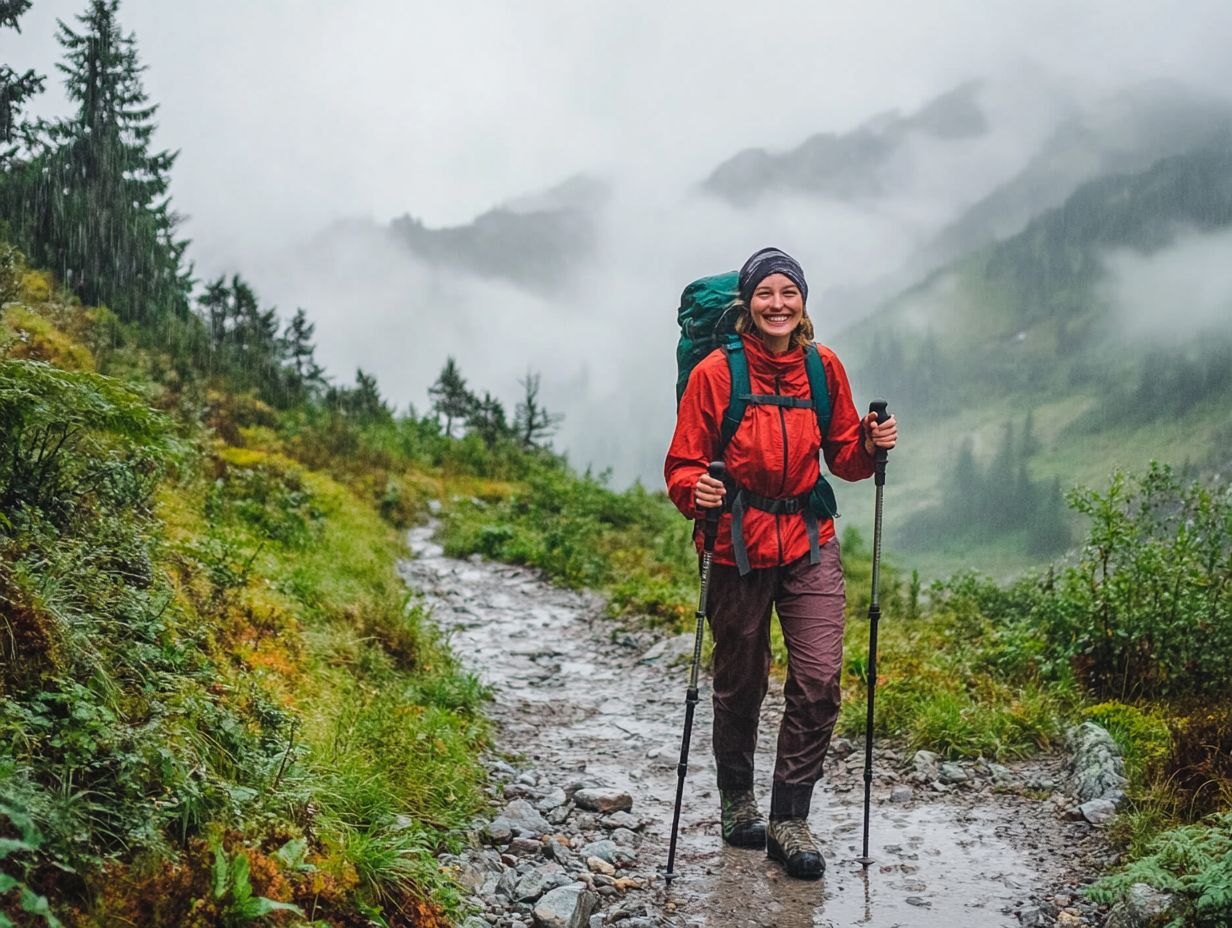 How can I ensure my feet stay dry while wearing outdoor clothing?