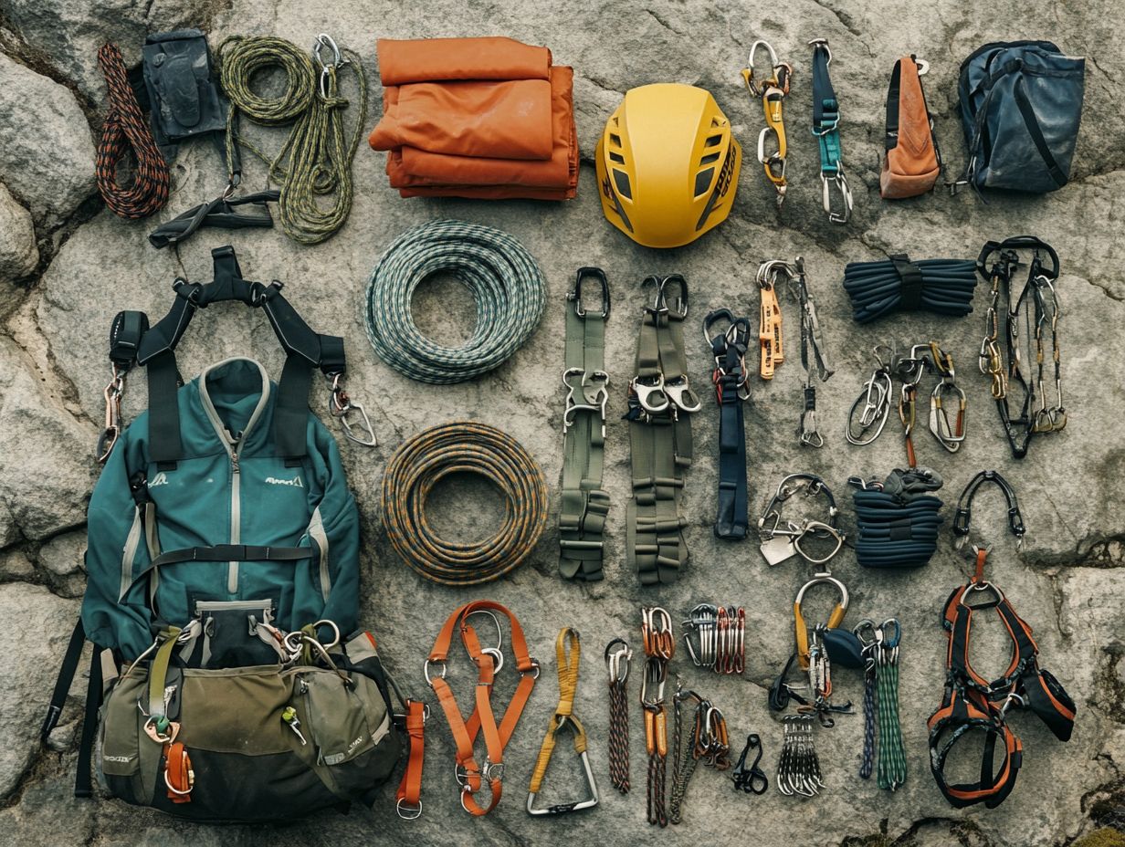 Image showcasing the top 10 climbing gear brands in 2024