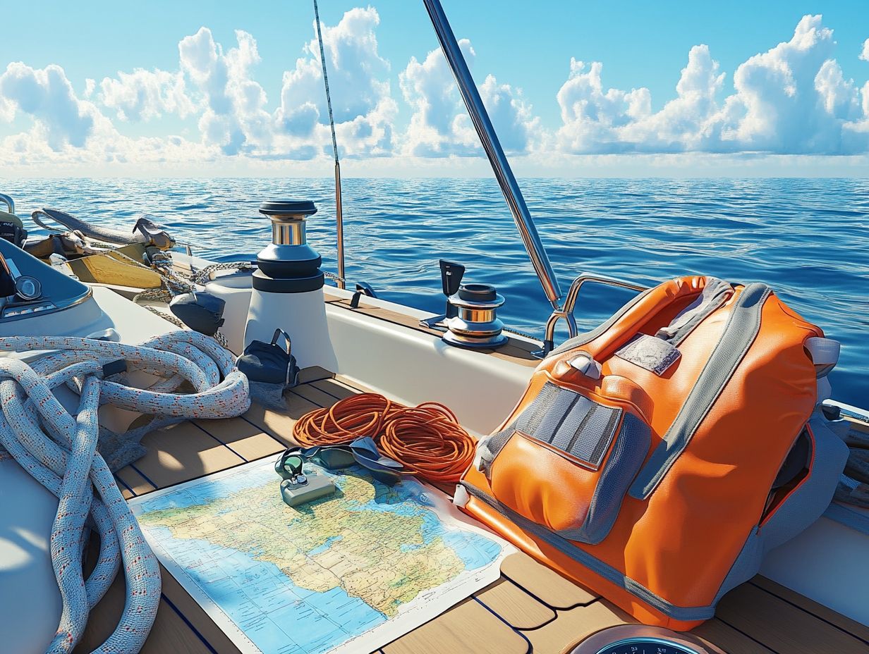 Image showing essential sailing gear