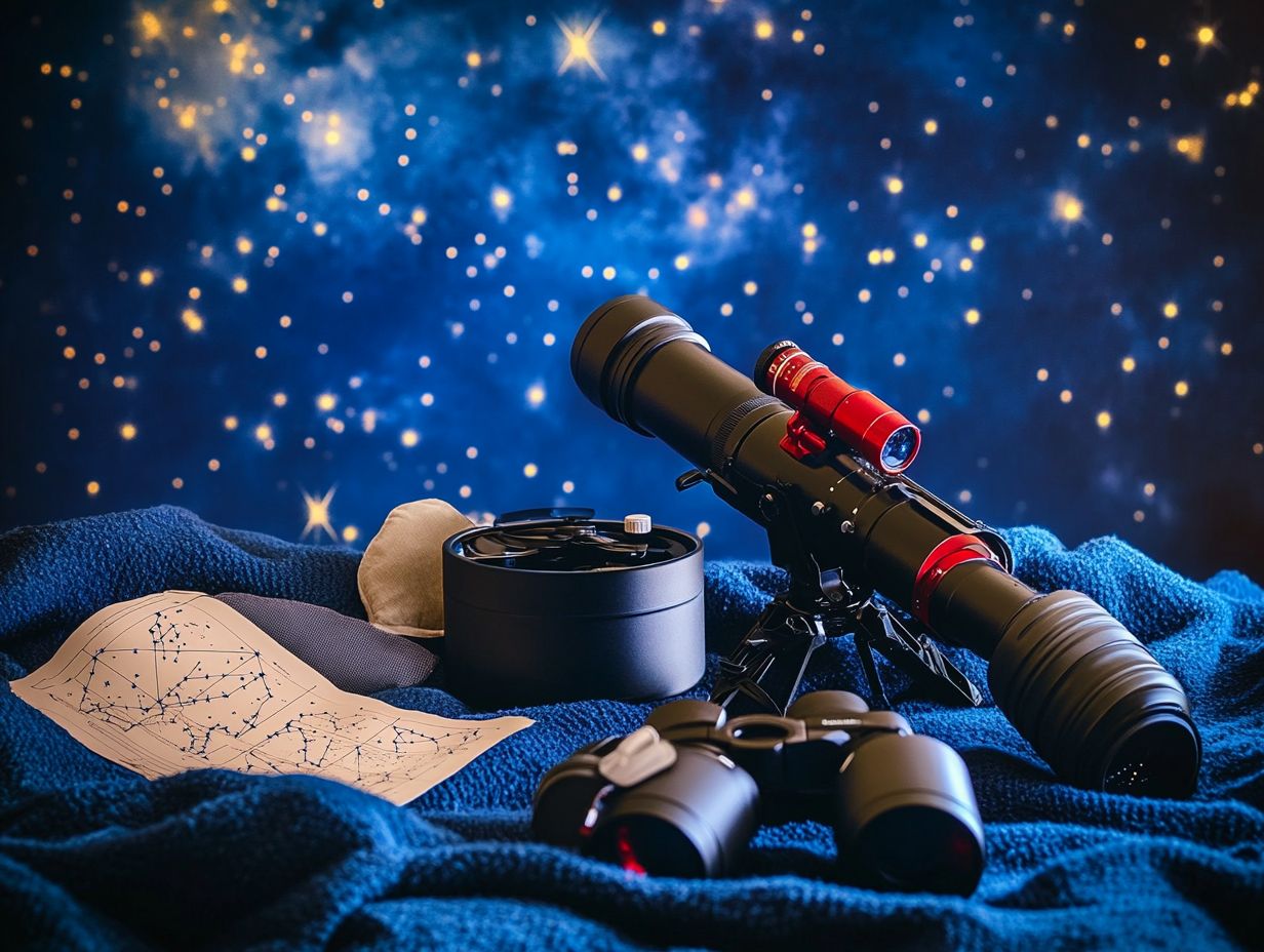 Illustration of how to choose the right telescope for stargazing