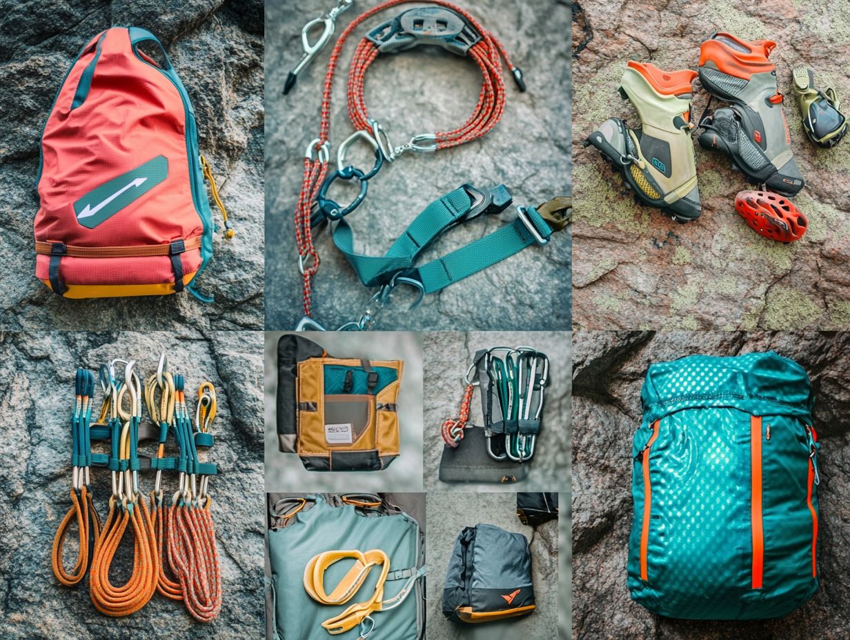 Innovative climbing gear showcased in action