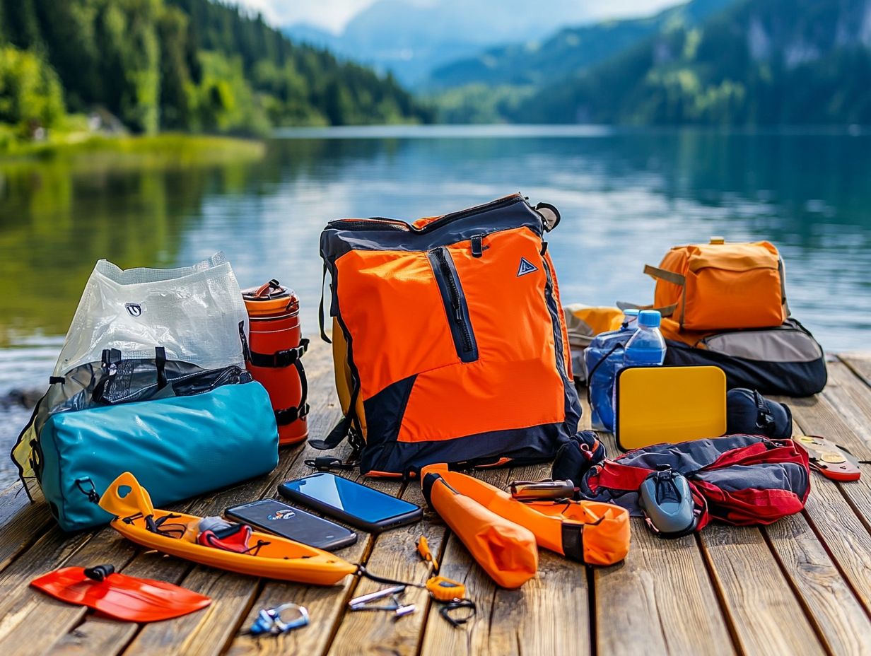 Image showing the top 7 essential kayaking accessories.