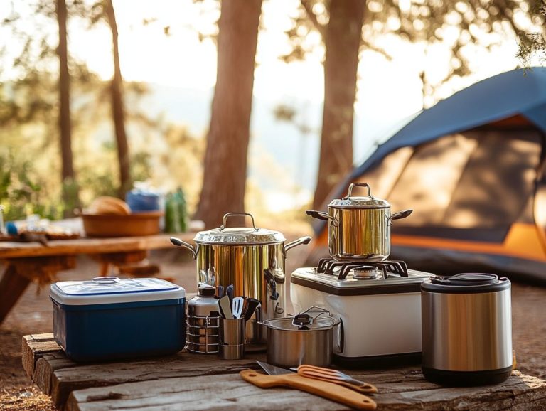 What are Essential Items for a Camping Kitchen?