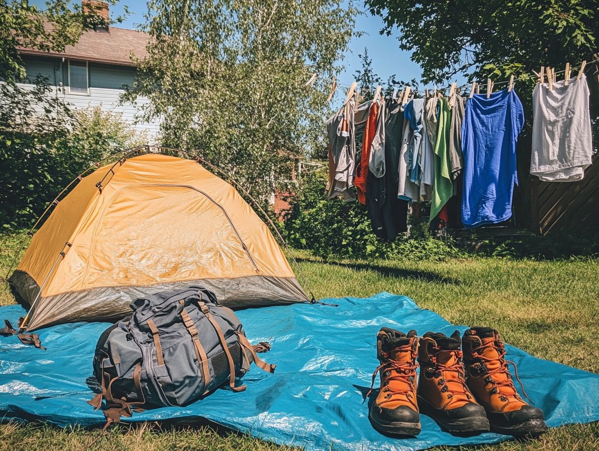 Using a hair dryer can damage outdoor gear