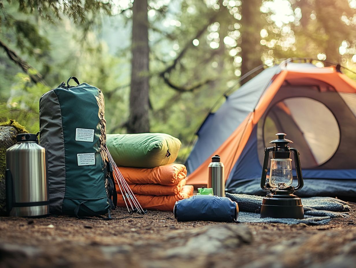 Variety of durable backpacks for camping