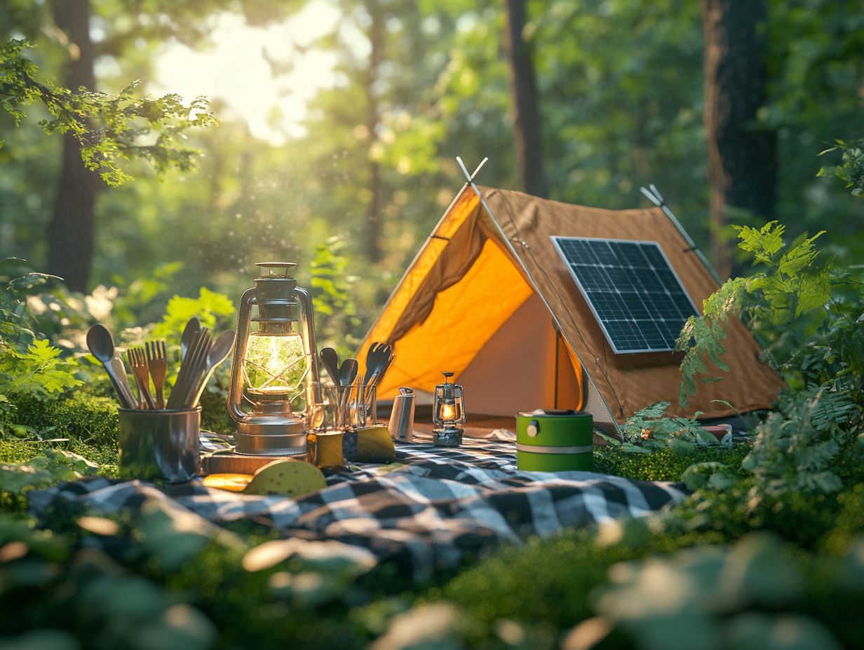 An example of eco-friendly camping gear